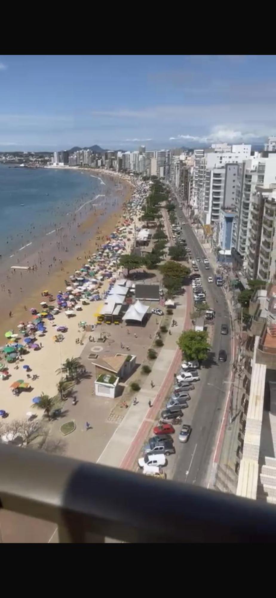 Malaga1201 Cobertura De Frente Para Praia Do Morro Guarapari Em Frente O Quiosque 19 ภายนอก รูปภาพ